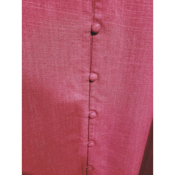 J. Jill Purple Midi Dress LP Large Short Button Front Sleeves NWT - Picture 11 of 14